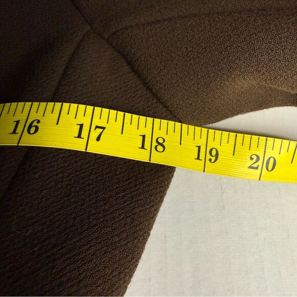 J Crew Brown Belted Wool Tie Peacoat Trench Coat Women's Preppy | Size 10T - Picture 13 of 17